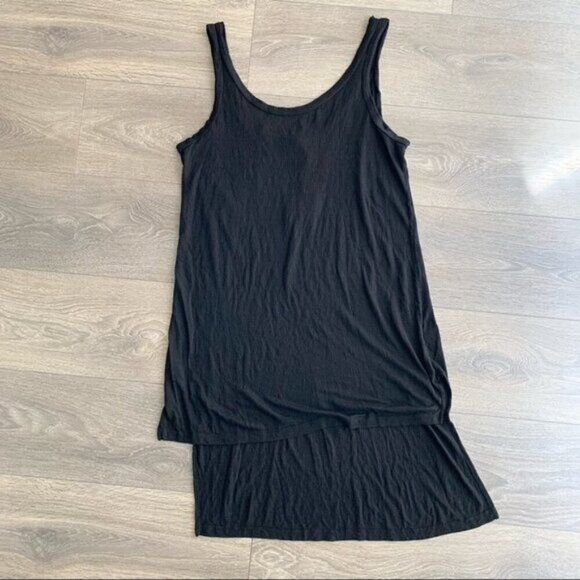 LNA Revolve Fiji Tank Dress High Low Sleeveless Gauze lightweight Black Size XS - Picture 7 of 12